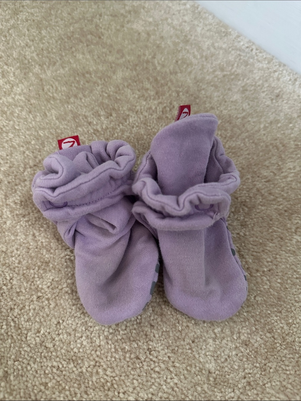 Zutano lavendar purple Infant booties